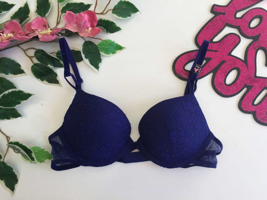 Imagen de Victoria's Secret  Bra Push-Up Azul Rey De Encaje.